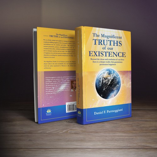 Create a magnificent design for my spiritual hardcover book