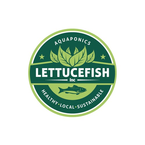 Emblem for company specialized in aquaponics