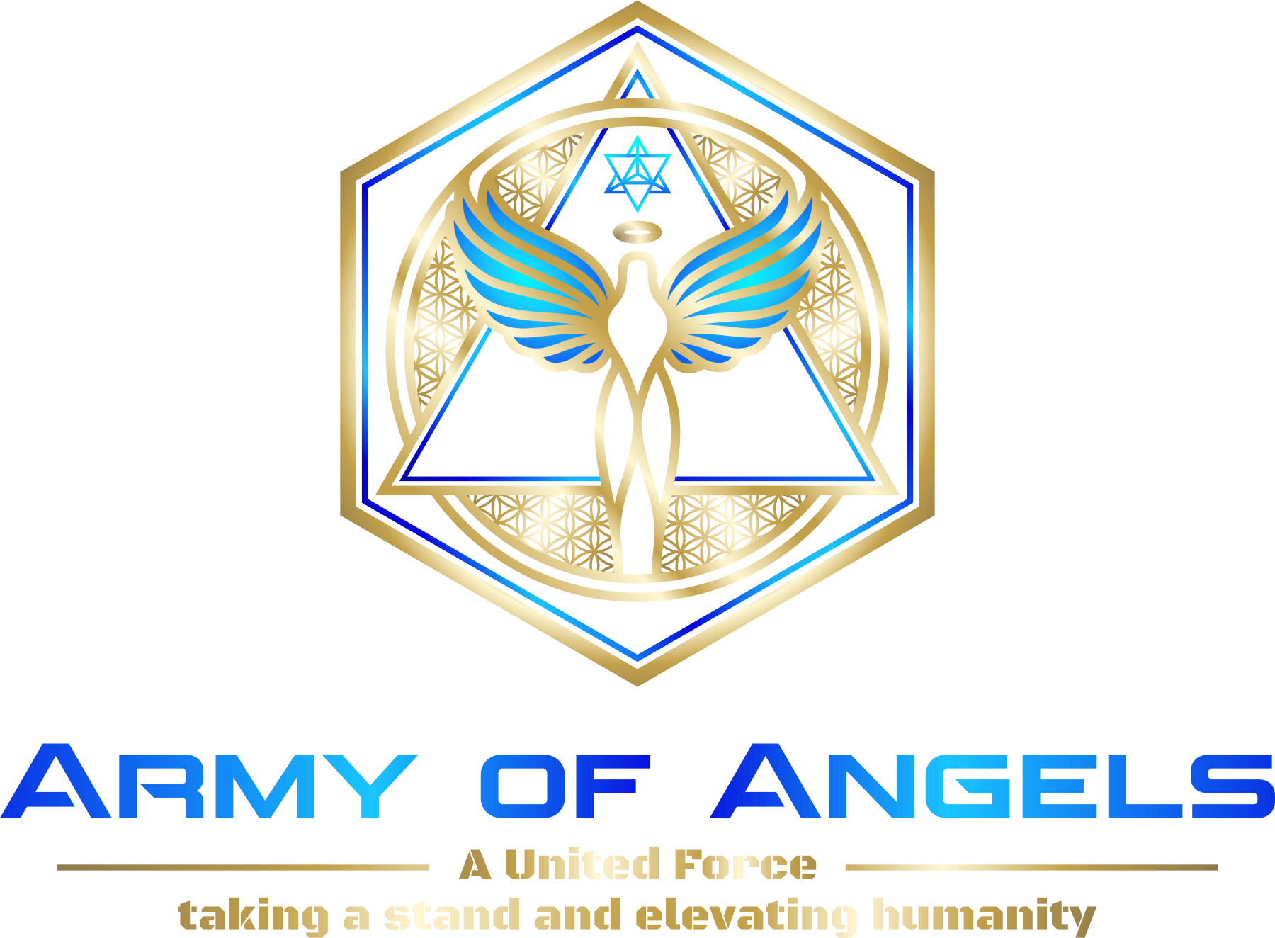 Design a Powerful brand/logo for Army of Angels, a mastermind of world changers