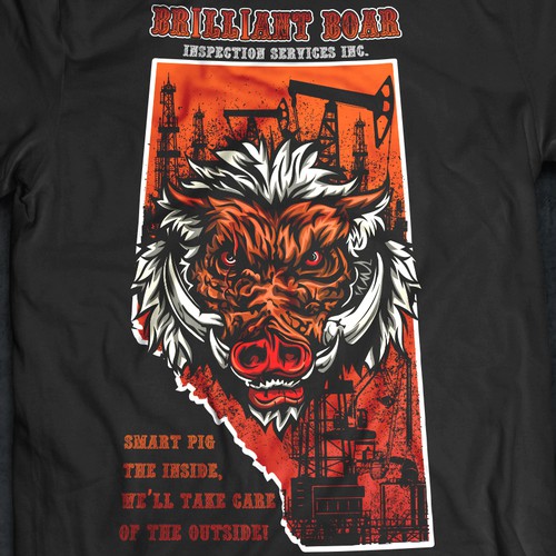 BRILLIANT BOAR - Design T-shirts and hats.