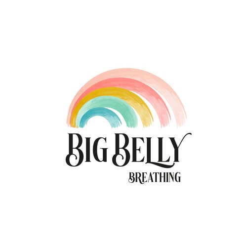 Watercolour logo for Big Belly Breathing