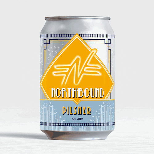 Northbound Pilsner beer label.