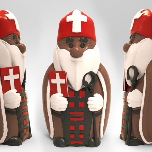 Klassik Nikolaus auf Schokolafel