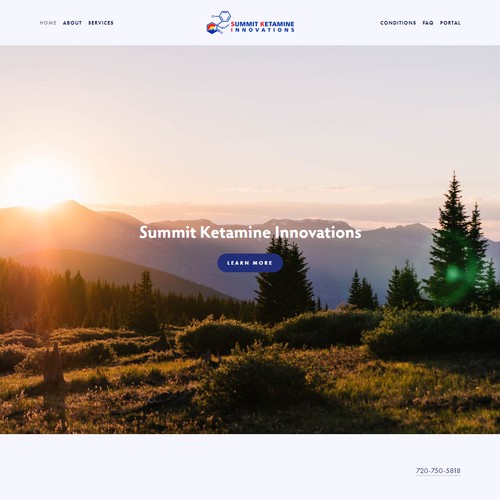 Squarespace website for Summit Ketamine Innovations