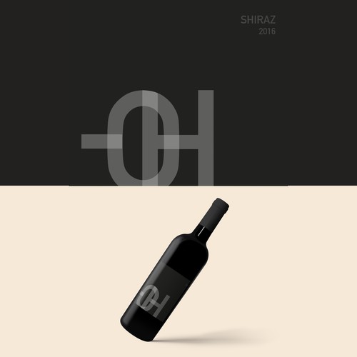 This is an elegant and simple design for a wine label.