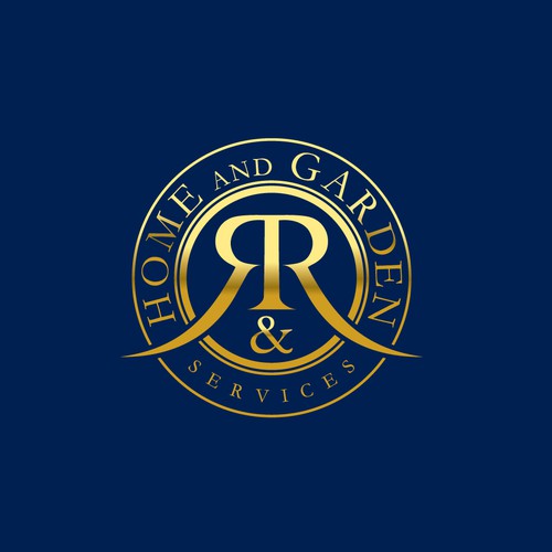 R&R Home And Garden Service logo design