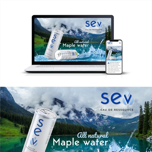 SEV Maple water website design