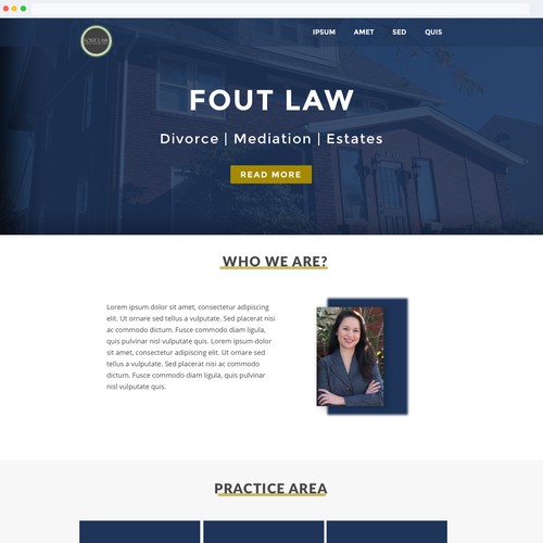 Fout-law firm website design