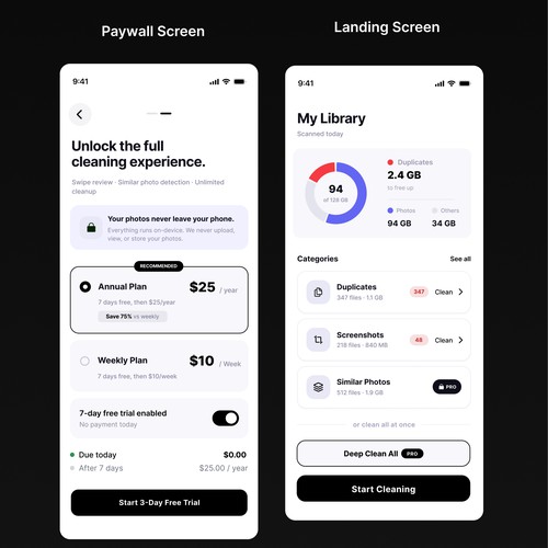 minimal Photo deleting app