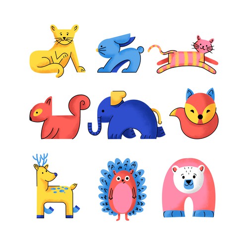 cute animal illustration