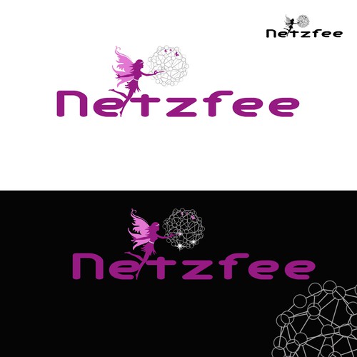 Erstellt ein kreatives Logo für die "Netzfee", das verzaubert!