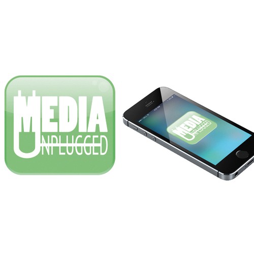 Visualize a smart and funny new audio podcast called Media Unplugged