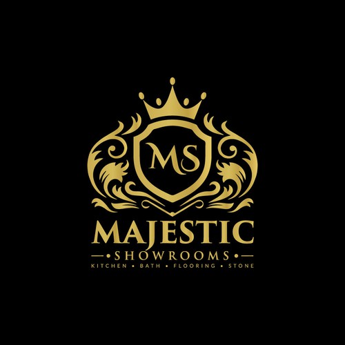 Majestic high end showrooms logo design