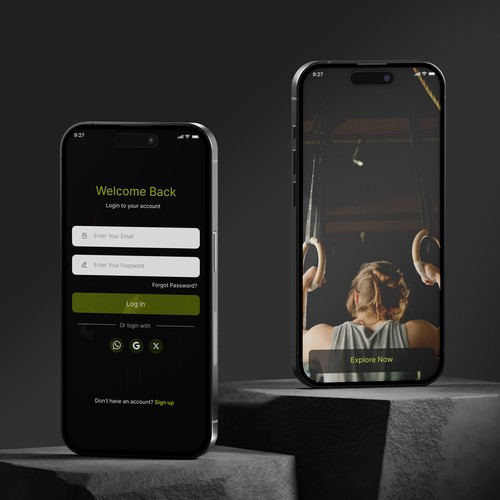 FitTracker Mobile App UI
