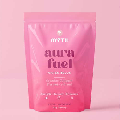 Aura fuel Creatiene Collagen pouch design