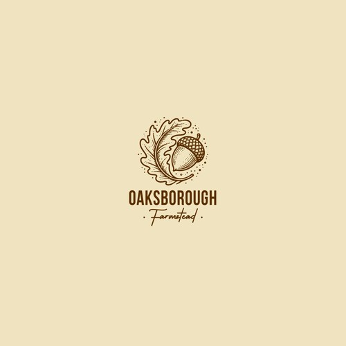 Farmstead OAK AND LEAF Logo