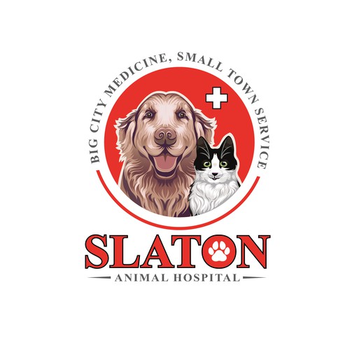 illustrative logo of slaton animal hospital