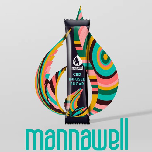 Packaging design for CBD infused sugar