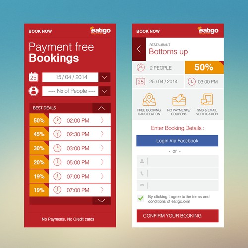 Booking Option Tool