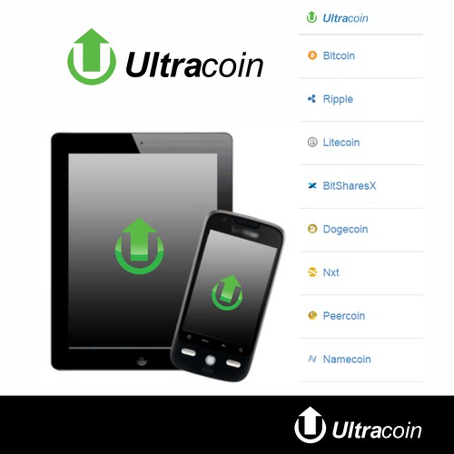 Create an iconic logo for the cryptocurrency Ultracoin!