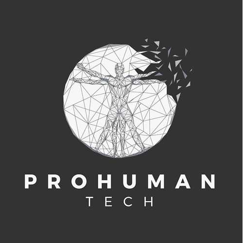 Prohuman Tech - Be inspired by daVinci's Virtuvian Man - Help me create a logo for my Tech Startup!