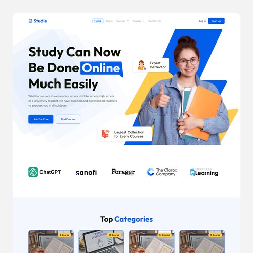 Education Landing Page