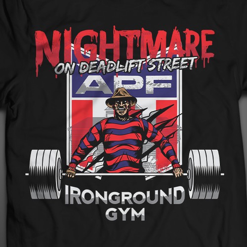 tshirt design ironground gym