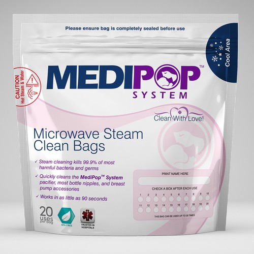 Calling all expert baby product designers! We need a microwave steam sterilization bag designed!