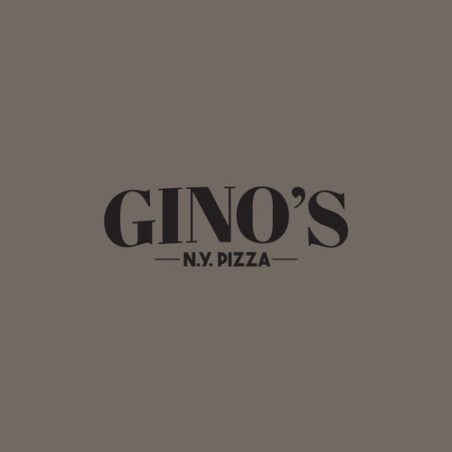 Classic NYC themed logo for pizzeria