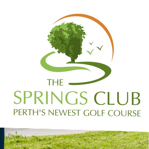 Modern logo for Club Golf Course
