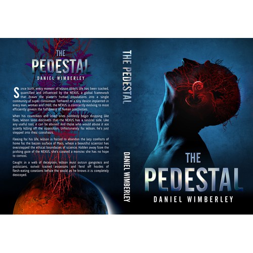 Create a creepy cover for my upcoming novel, The Pedestal.