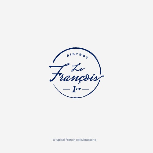 Logo design for an historical french cafe