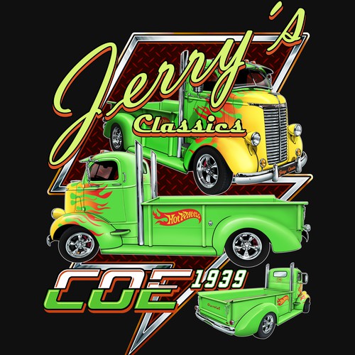 T-shirt design for Jerry's Classics