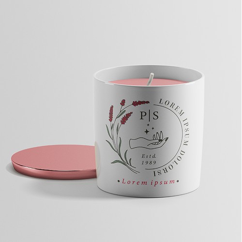 Candle Label Design 