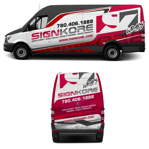 Sprinter wrap for signage company