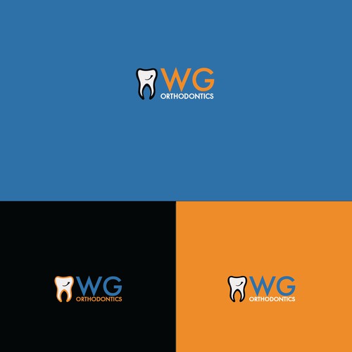 Simple modern logo for orthodontist