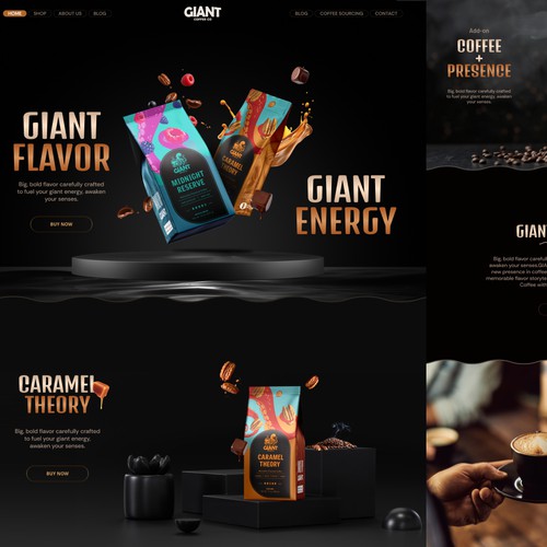 Shopify Coffee Website Design & Developement