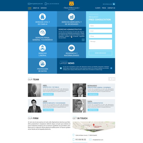 Website for a small-medium law firm in Spain!