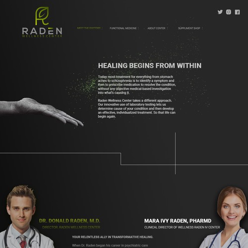 Site design concept for Medical center