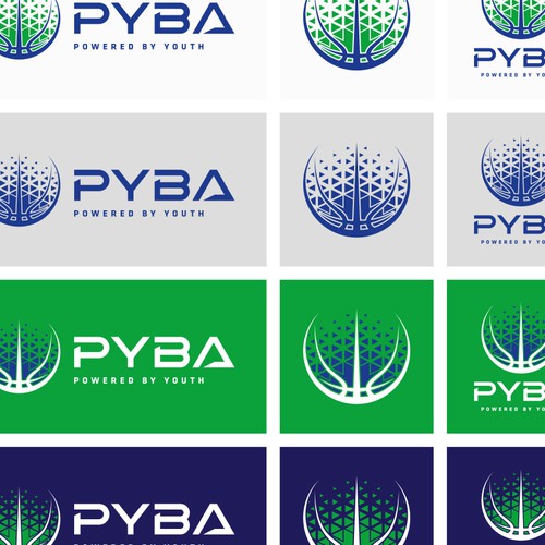 PYBA basketball logo