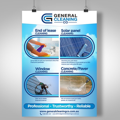 Create an alluring advertisement for General Cleaning Co
