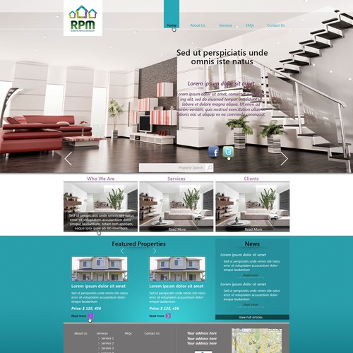 Help Residential Portfolio Management design a website for our brand