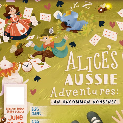 Poster Design for Alice in Wonderland Play