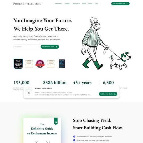 Clean Financial Services Landing Page UI/UX Design