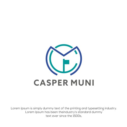 Letter CM logo consep for Casper Muni