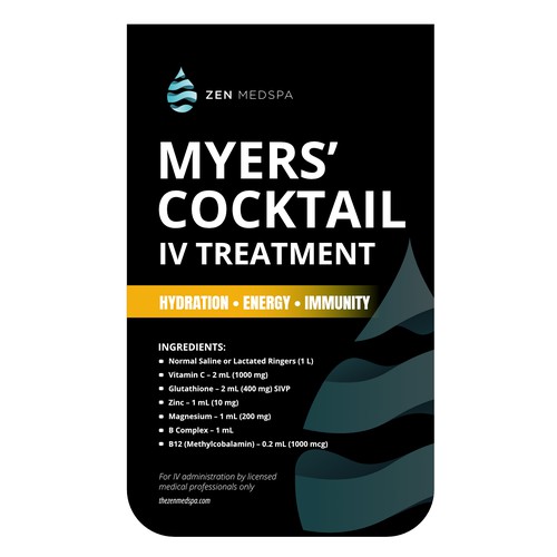 Myers Cocktail Label/Sticker