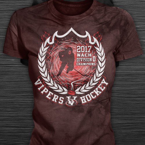 Finalist T-shirt Design Concept for Women's hockey team
