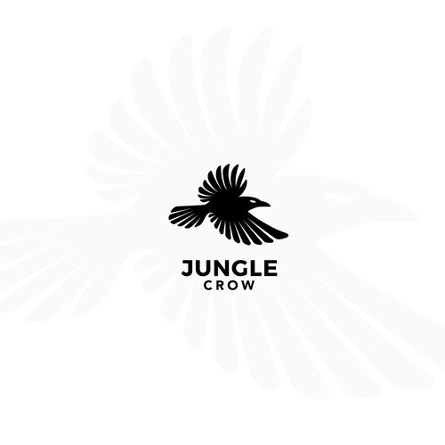 Minimal Logo Design for the brand Jungle Crow