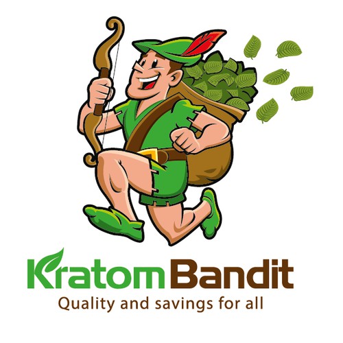 Create an iconic character for Kratom Bandit