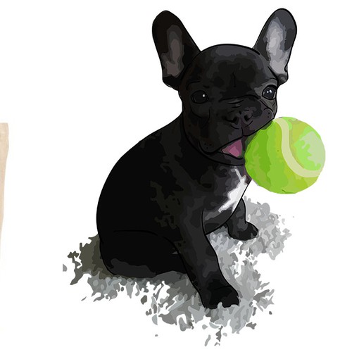 Water Color French Bulldog